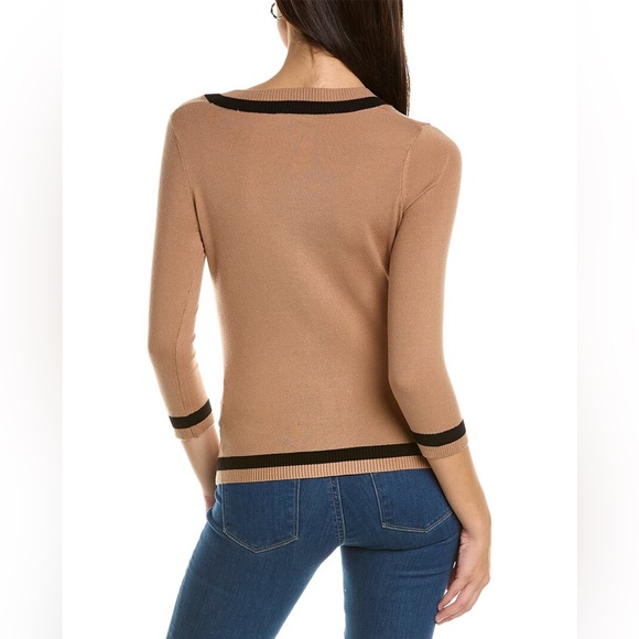 NWT! Joane Vass New York beautiful 3/4-Sleeve Sweater - Picture 3 of 12